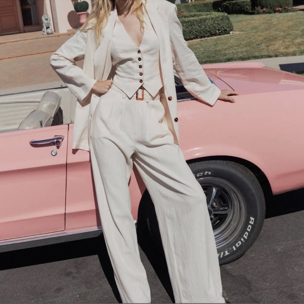 Spell Every Single Day Linen Wide Leg Pants
